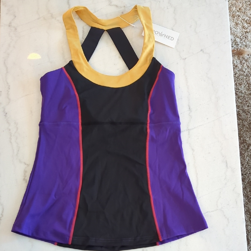NWT Crowned Athletics Poisoned Heart Villain Athletic Tank Top